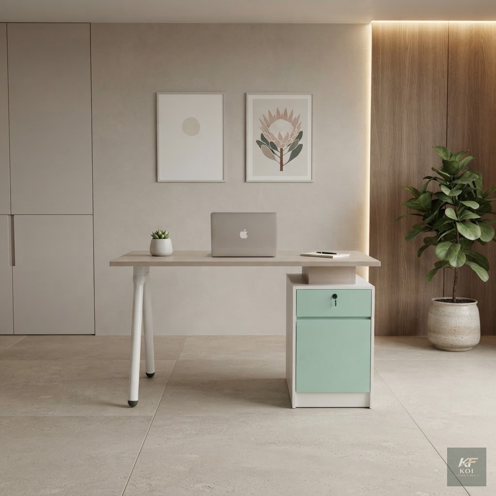 1.2 Meters Modern Home Office Teal Desk 6