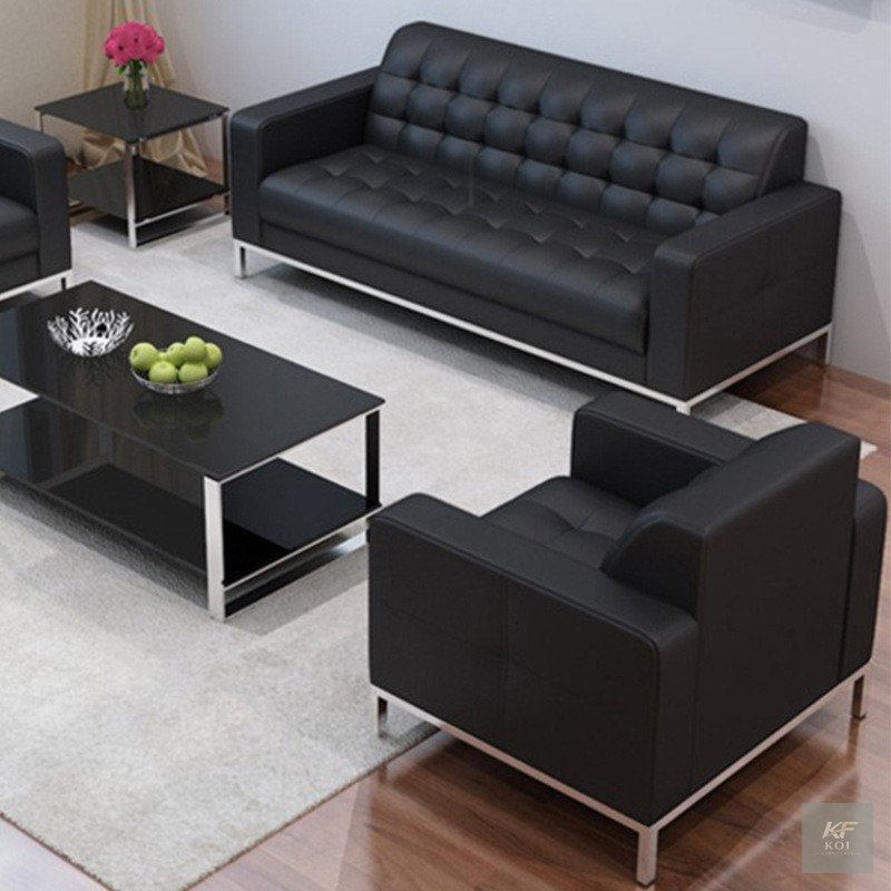 Leather 5 seater reception set, 5 seater reception sofa, leather reception sofa set, 5 seater office sofa, office reception seating, reception lounge set, leather office sofa, reception waiting sofa,