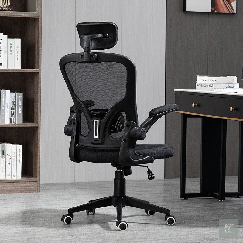 Mesh Orthopedic Office Seat-flip up, flip-up mesh office chair, orthopedic mesh office chair, ergonomic mesh office chair, flip-up office chair, mesh office seat, orthopedic office chair, ergonomic of