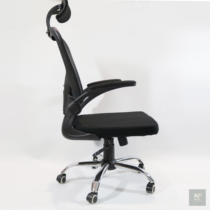 Mesh Orthopedic Office Seat-flip up, flip-up mesh office chair, orthopedic mesh office chair, ergonomic mesh office chair, flip-up office chair, mesh office seat, orthopedic office chair, ergonomic of