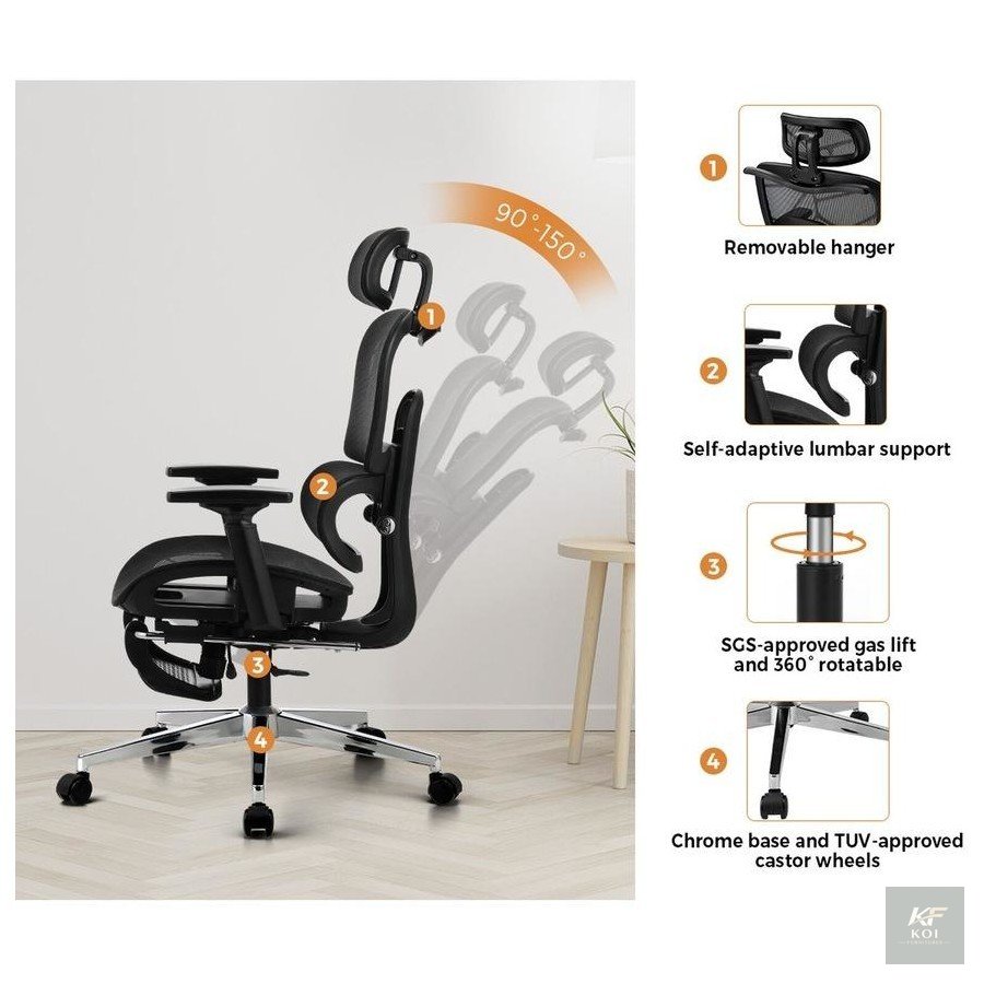 black ergonomic mesh office chair, black mesh office chair, ergonomic mesh office chair, black ergonomic office chair, breathable mesh office chair, high-back mesh office chair, modern ergonomic offic