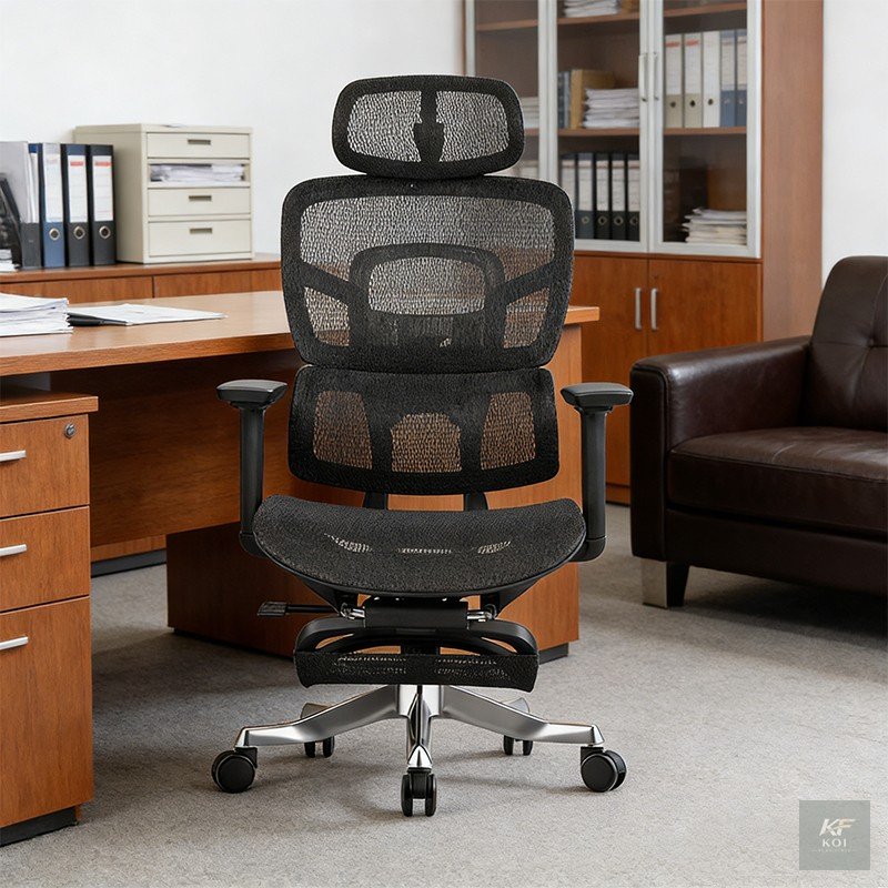 black ergonomic mesh office chair, black mesh office chair, ergonomic mesh office chair, black ergonomic office chair, breathable mesh office chair, high-back mesh office chair, modern ergonomic offic