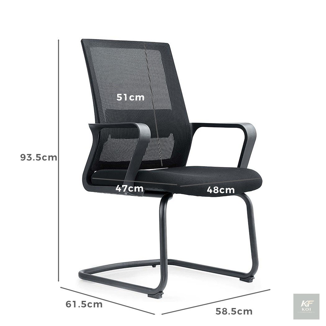 black mesh-back visitor office chair, black mesh visitor chair, mesh-back office visitor chair, black visitor office chair, ergonomic mesh visitor chair, ergonomic office guest chair, office guest cha