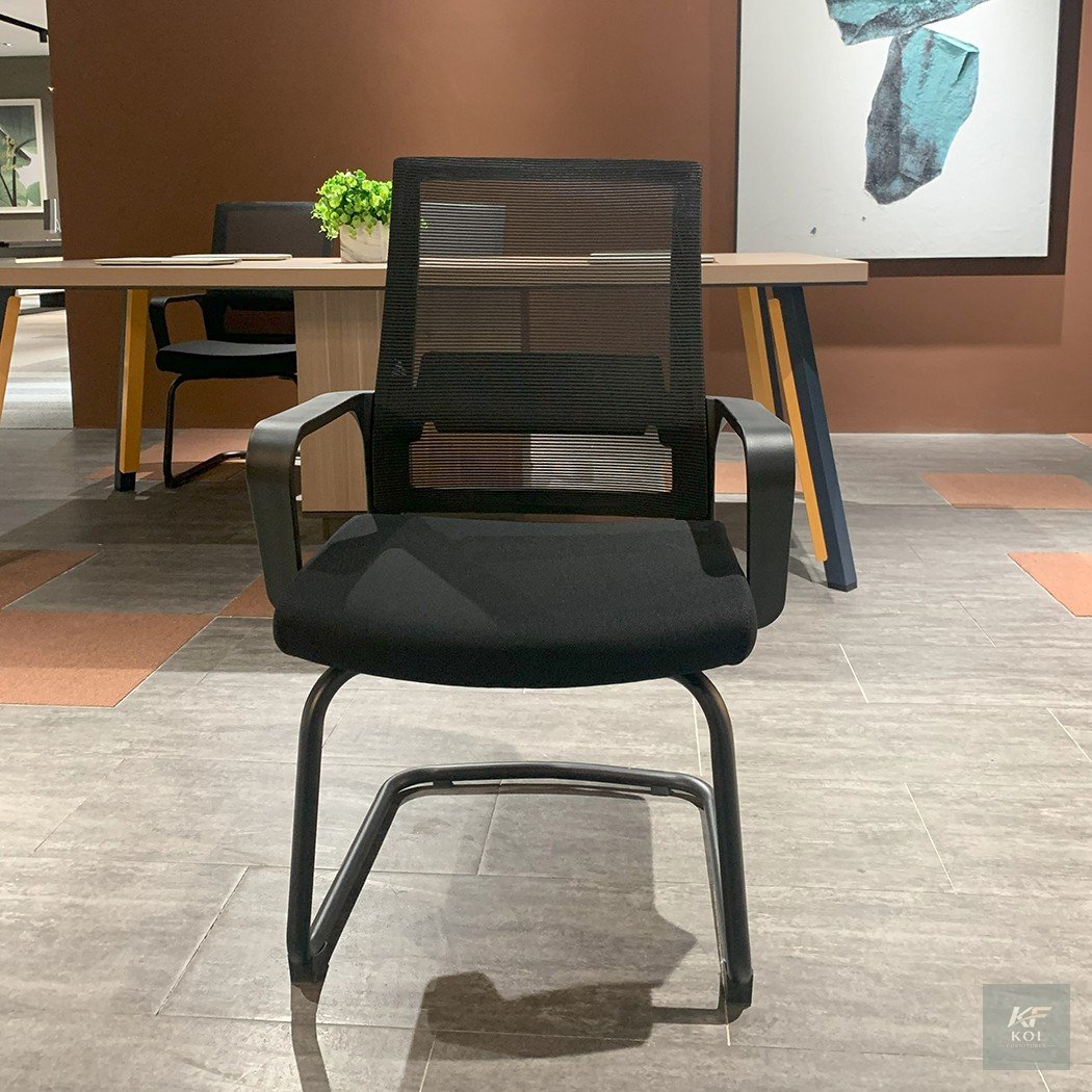 black mesh-back visitor office chair, black mesh visitor chair, mesh-back office visitor chair, black visitor office chair, ergonomic mesh visitor chair, ergonomic office guest chair, office guest cha