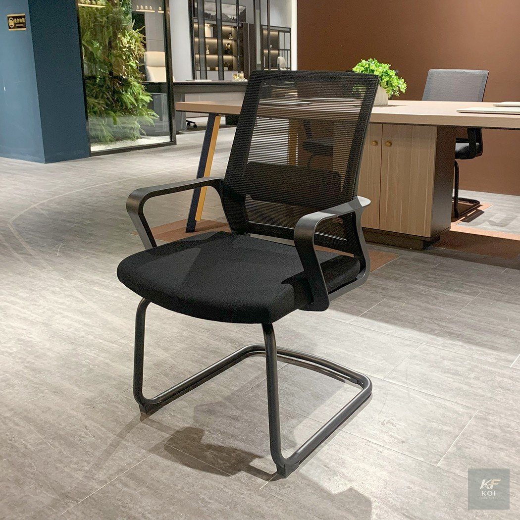 black mesh-back visitor office chair, black mesh visitor chair, mesh-back office visitor chair, black visitor office chair, ergonomic mesh visitor chair, ergonomic office guest chair, office guest cha