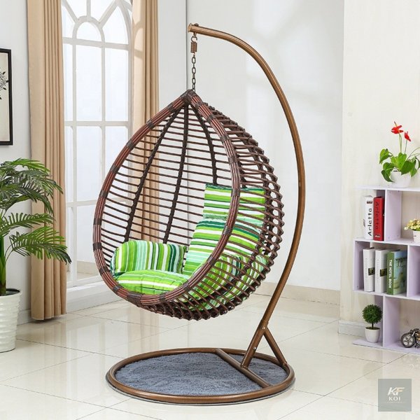 brown wicker hanging egg swing chair, brown hanging egg chair, wicker hanging chair, wicker egg chair, brown rattan egg chair, hanging swing chair, rattan hanging chair, egg swing chair, outdoor hangi