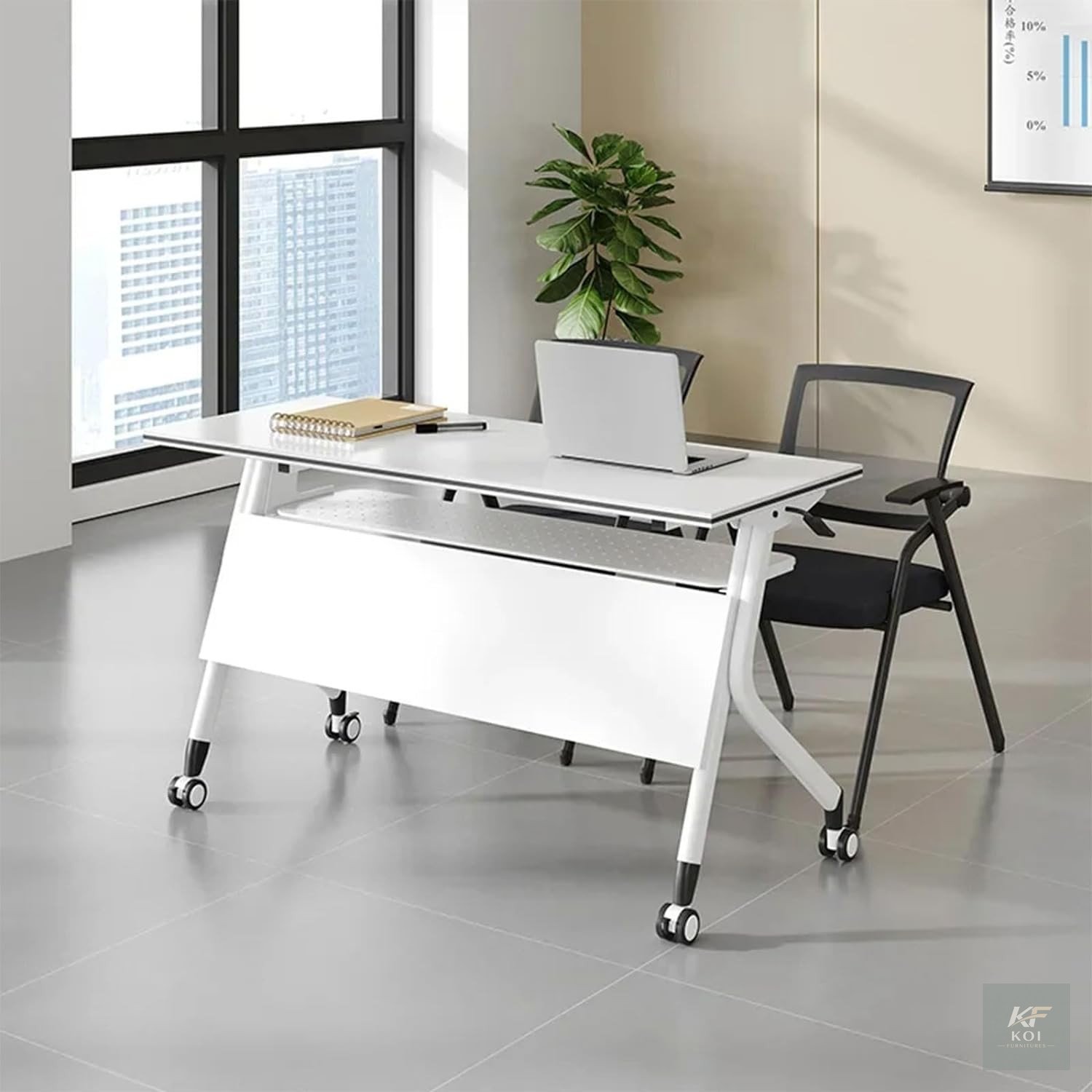 foldable training table 1.2M, 1.2M foldable training table, 1200mm training table, 1.2 meter training table, folding training table, foldable office table, training room table, seminar table, conferen