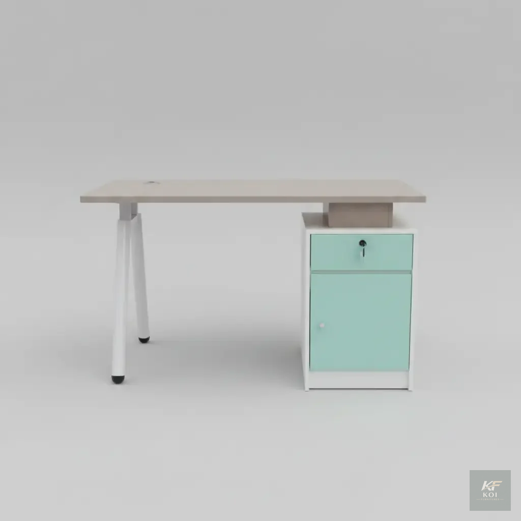 1.2 Meters Modern Home Office Teal Desk 10