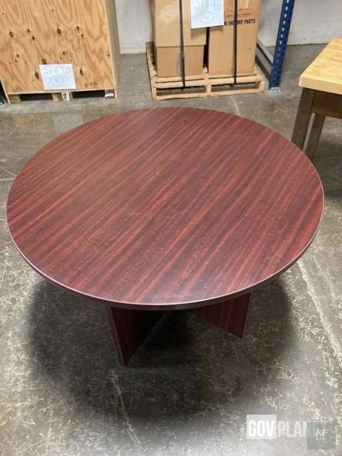 light wood round conference table, round conference table, light wood conference table, round boardroom table, wooden conference table, executive conference table, round meeting table, office meeting
