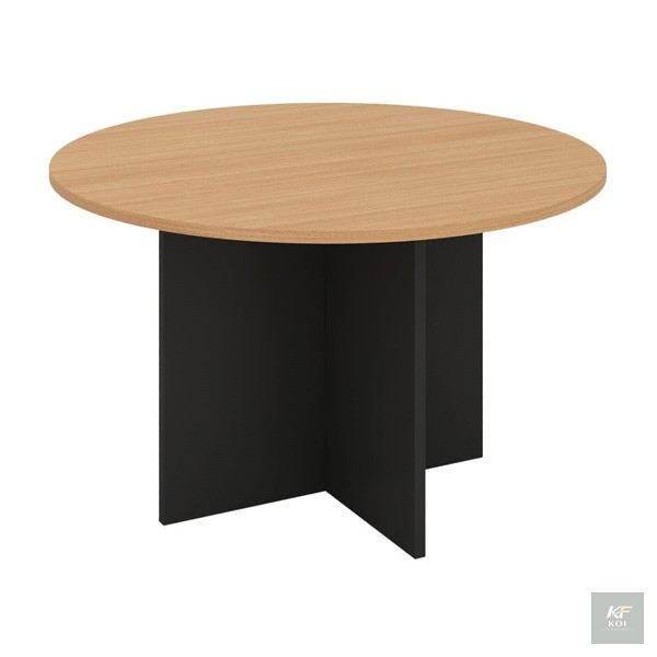 light wood round conference table, round conference table, light wood conference table, round boardroom table, wooden conference table, executive conference table, round meeting table, office meeting
