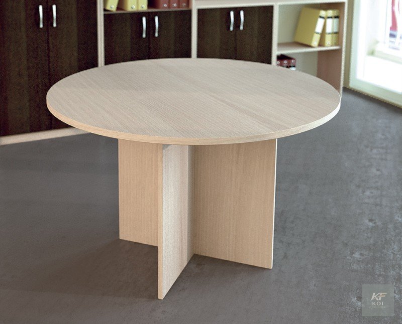 light wood round conference table, round conference table, light wood conference table, round boardroom table, wooden conference table, executive conference table, round meeting table, office meeting