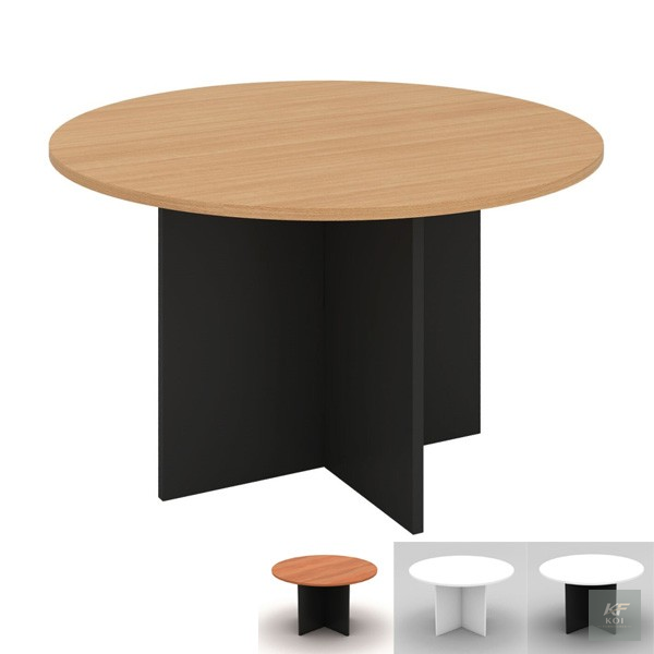 light wood round conference table, round conference table, light wood conference table, round boardroom table, wooden conference table, executive conference table, round meeting table, office meeting