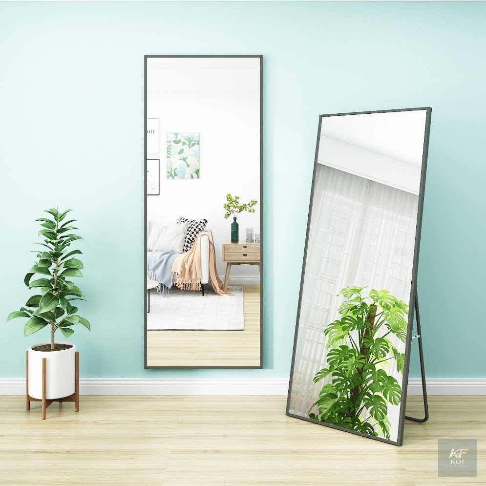 modern full-length floor-standing dressing mirror, full-length dressing mirror, full-length floor mirror, standing dressing mirror, floor-standing mirror, full-body mirror, full-length bedroom mirror,