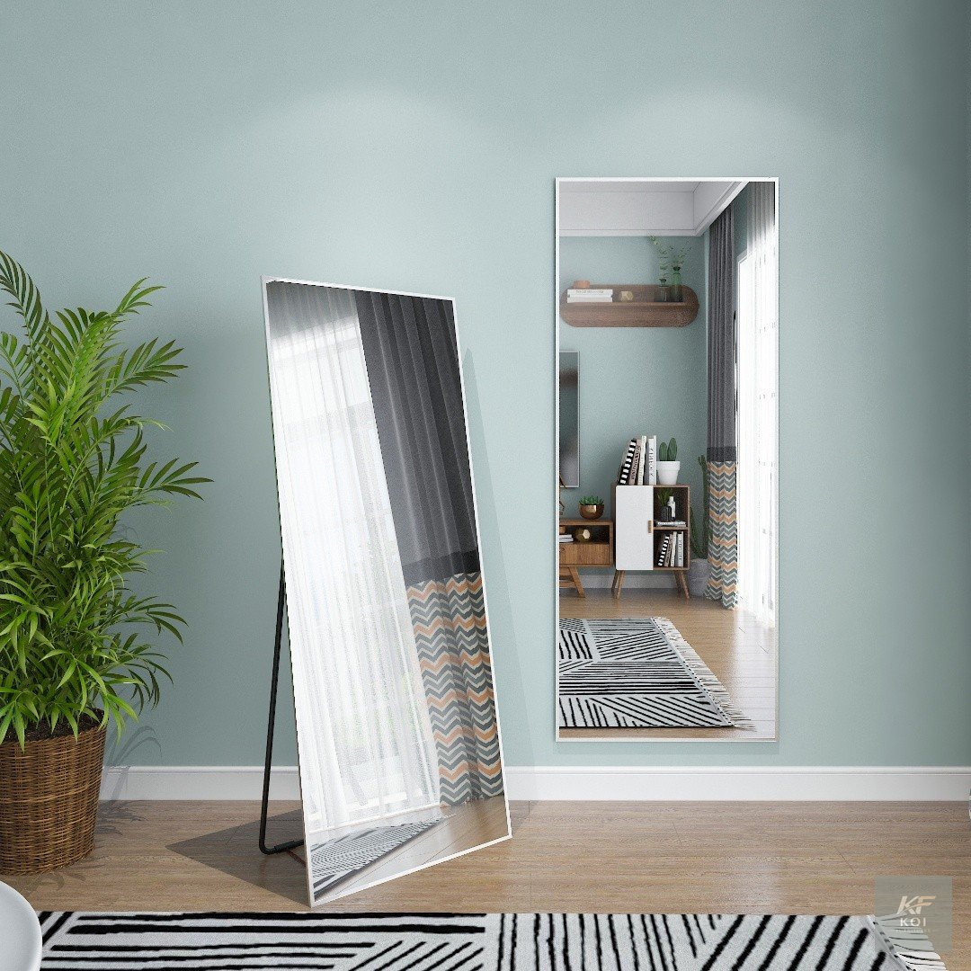 modern full-length floor-standing dressing mirror, full-length dressing mirror, full-length floor mirror, standing dressing mirror, floor-standing mirror, full-body mirror, full-length bedroom mirror,