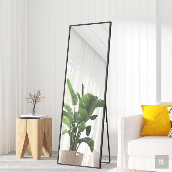 modern full-length floor-standing dressing mirror, full-length dressing mirror, full-length floor mirror, standing dressing mirror, floor-standing mirror, full-body mirror, full-length bedroom mirror,