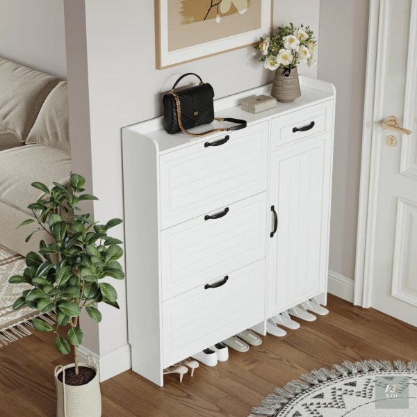 modern white shoe storage cabinet, white shoe storage cabinet, modern shoe cabinet, white shoe cabinet, shoe storage cupboard, shoe organizer cabinet, shoe rack cabinet, enclosed shoe cabinet, modern