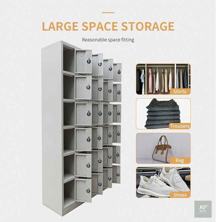 24 Lockers Modern Storage Cabinets 3