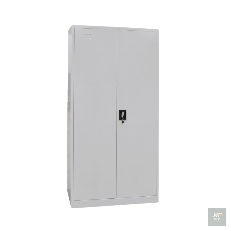 white 2-door steel office storage cabinet, white 2-door steel cabinet, 2-door office storage cabinet, steel office cabinet, metal office storage cabinet, white office storage cabinet, 2-door metal cab
