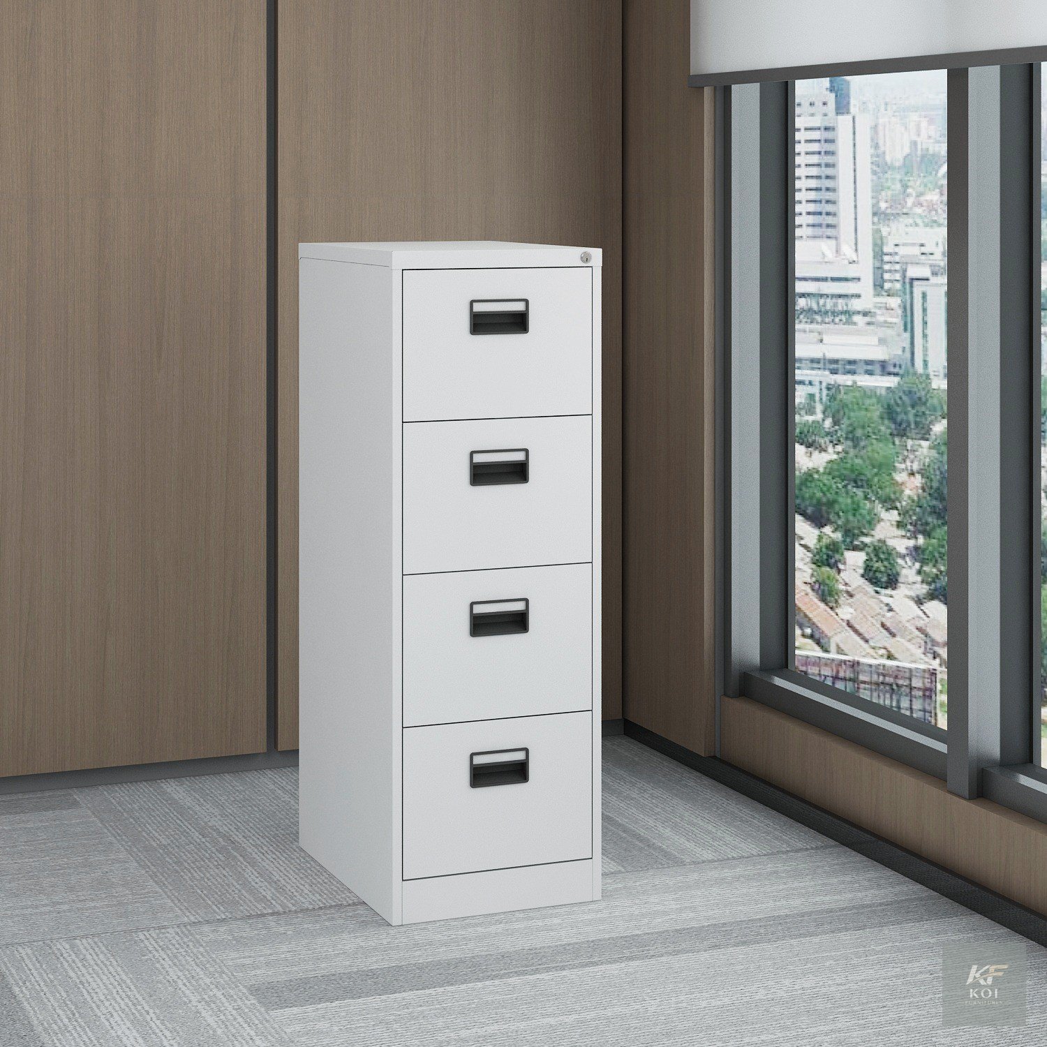 white 4-drawer steel filing cabinet, white 4 drawer filing cabinet, 4-drawer steel filing cabinet, white metal filing cabinet, 4 drawer office cabinet, steel office filing cabinet, metal filing cabine