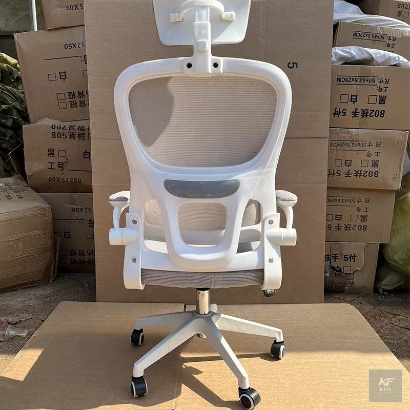 white orthopedic office chair, white orthopedic office chair Kenya, orthopedic office chair, ergonomic orthopedic chair, white ergonomic office chair, high-back orthopedic chair, orthopedic mesh offic