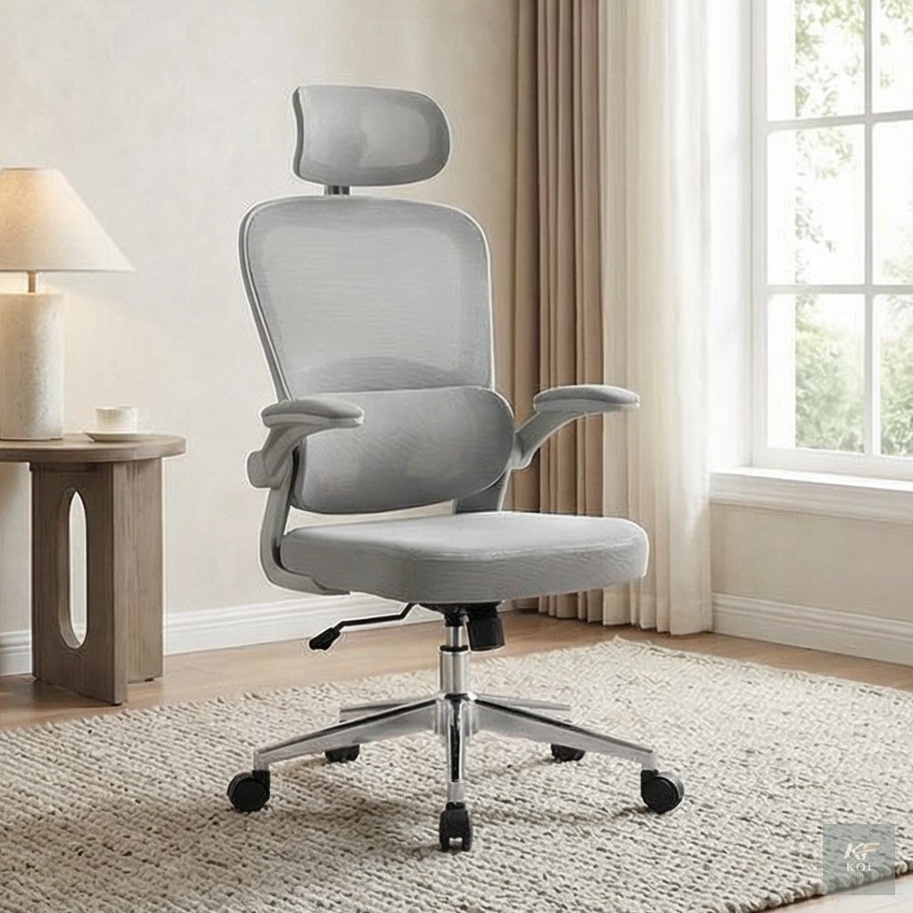white orthopedic office chair, white orthopedic office chair Kenya, orthopedic office chair, ergonomic orthopedic chair, white ergonomic office chair, high-back orthopedic chair, orthopedic mesh offic