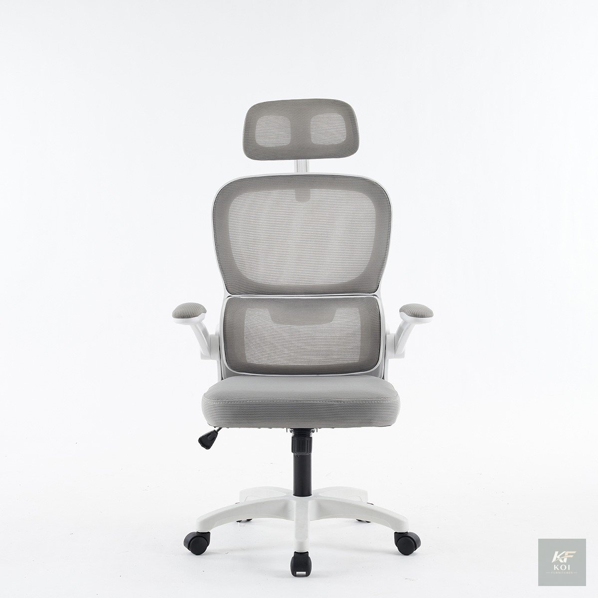 white orthopedic office chair, white orthopedic office chair Kenya, orthopedic office chair, ergonomic orthopedic chair, white ergonomic office chair, high-back orthopedic chair, orthopedic mesh offic