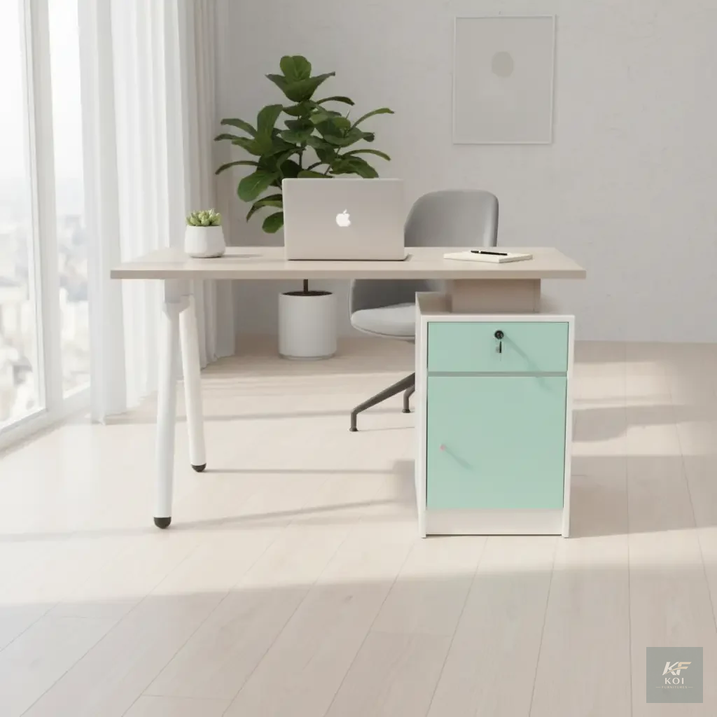 1.2 Meters Modern Home Office Teal Desk 9