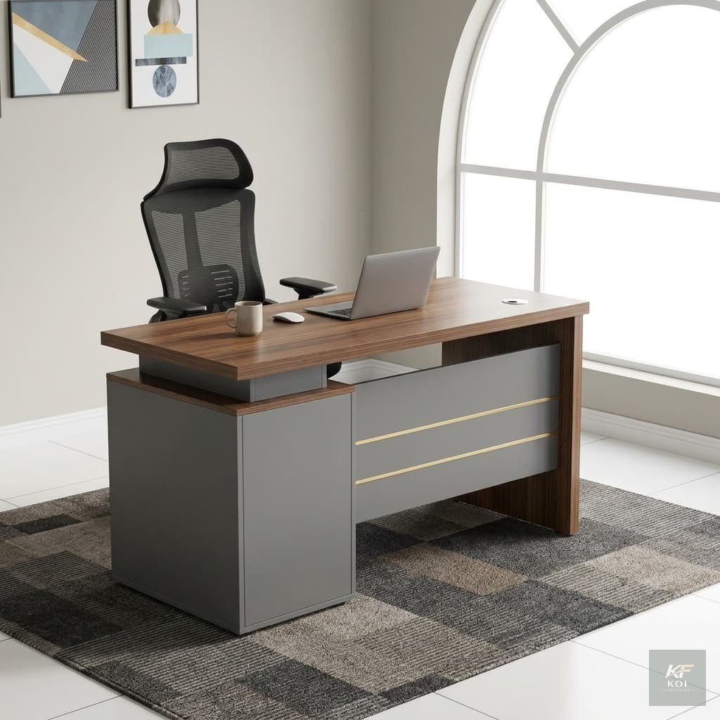 1.2M Modern Wooden Executive Office Desk 7