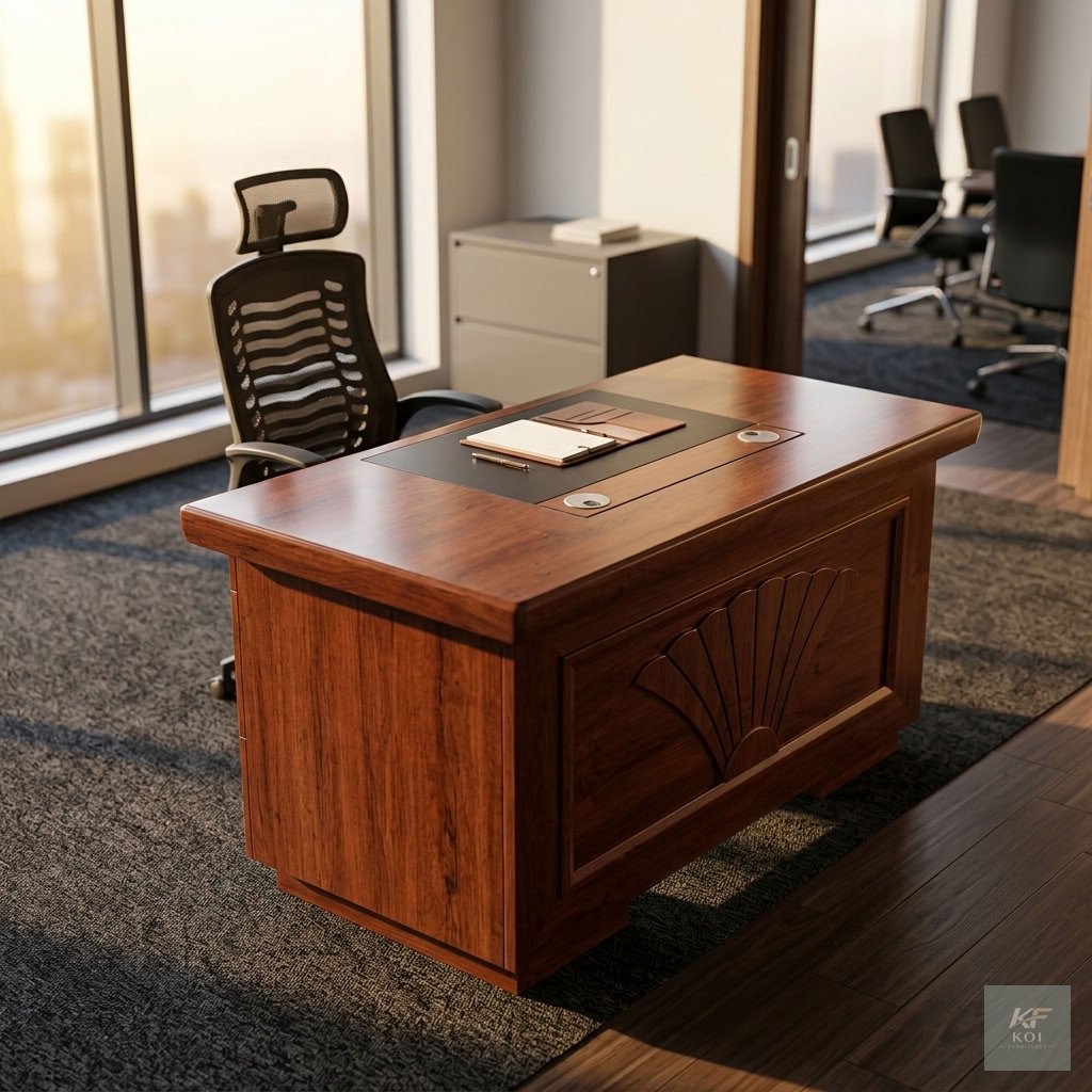 1.2M wooden executive office desk, 1.2 metre executive desk, 1.2m wooden office desk, wooden executive office table, compact executive desk, modern wooden office desk, executive computer desk, premium
