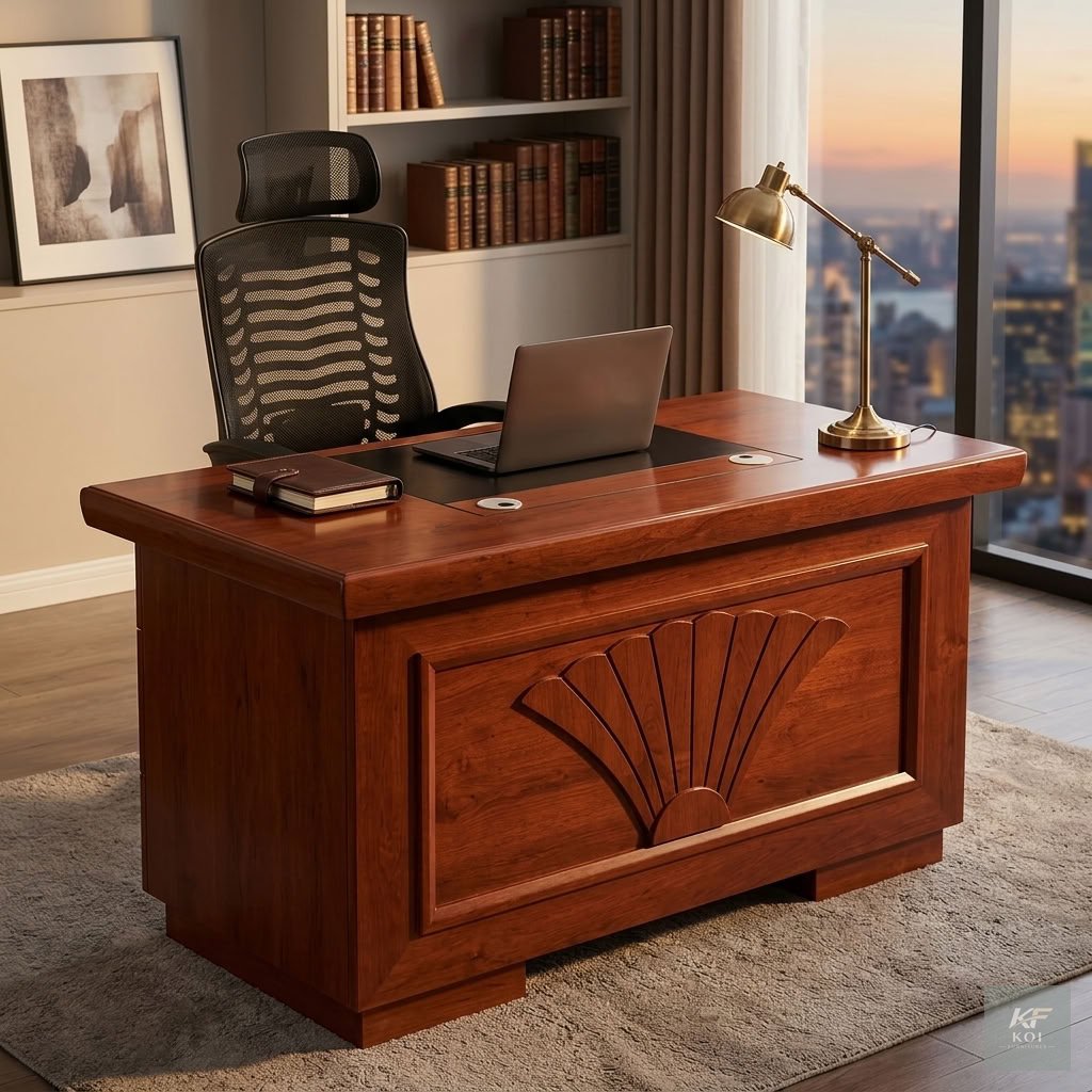 1.2M wooden executive office desk, 1.2 metre executive desk, 1.2m wooden office desk, wooden executive office table, compact executive desk, modern wooden office desk, executive computer desk, premium