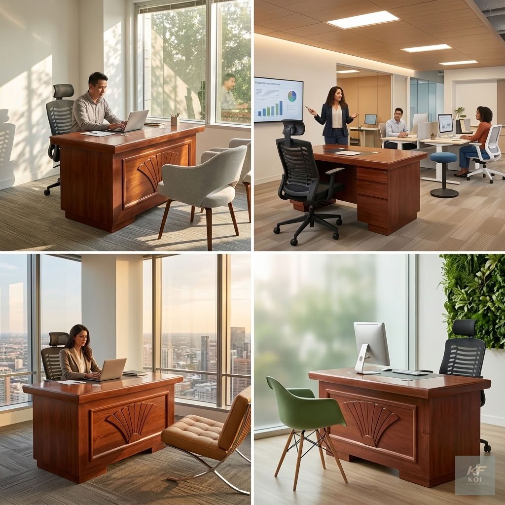 1.2M wooden executive office desk, 1.2 metre executive desk, 1.2m wooden office desk, wooden executive office table, compact executive desk, modern wooden office desk, executive computer desk, premium