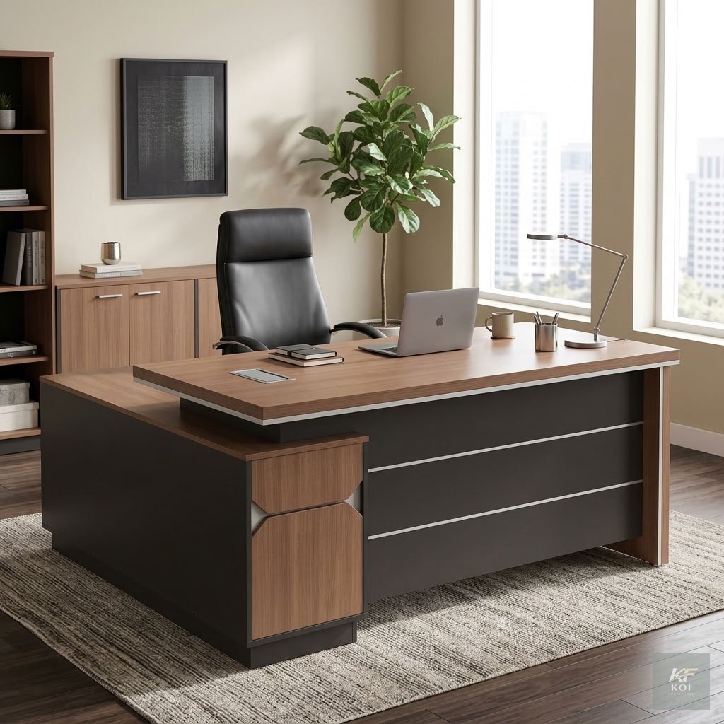 1.6M BERG executive L-shaped office desk, BERG executive office desk, 1.6M L-shaped office desk, BERG L-shaped executive desk, modern executive office desk Kenya, 1.6-meter executive desk, L-shaped of