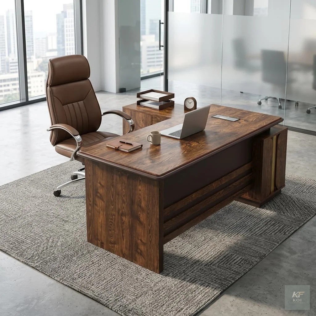 1.8M Executive L-Shaped Office Desk, 1.8 metre executive office desk, 1.8M L-shaped desk, executive L-shaped desk, large executive office desk, modern L-shaped office table, premium executive desk, sp