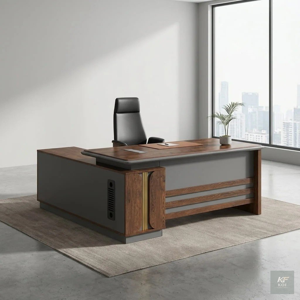 1.8M Executive L-Shaped Office Desk, 1.8 metre executive office desk, 1.8M L-shaped desk, executive L-shaped desk, large executive office desk, modern L-shaped office table, premium executive desk, sp