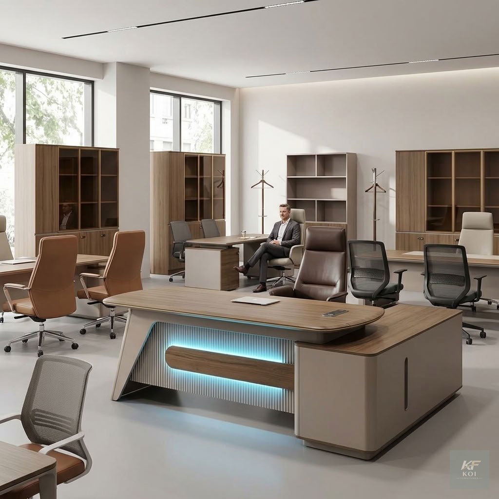 180cm L-shaped executive office desk FUTURISTIC, 1.8M futuristic executive office desk, 1800mm L-shaped executive desk, 180cm executive office desk, futuristic L-shaped office desk, modern L-shaped ex