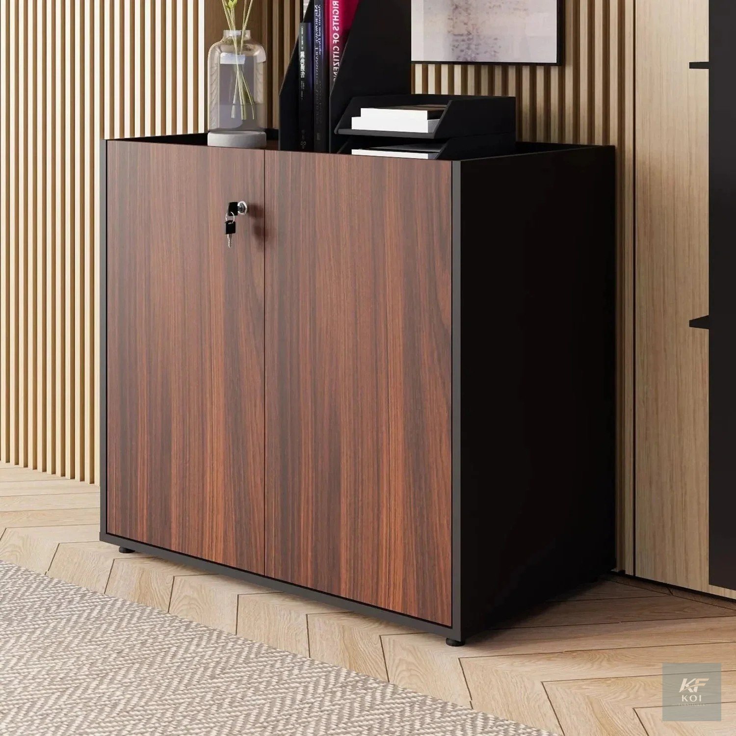2-Door Wooden Office Credenza, 2-door office credenza, wooden office credenza, 2-door wooden cabinet, wooden office storage cabinet, office credenza cabinet, office storage credenza, wooden office cup