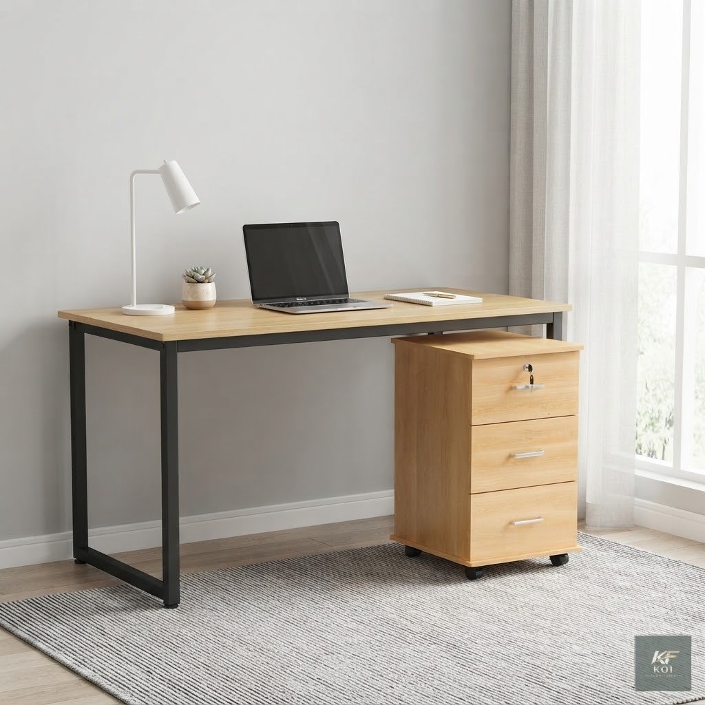 3-Drawer Mobile Pedestal Cabinet, 3-drawer mobile pedestal cabinet, mobile office pedestal, three-drawer office cabinet, rolling office storage cabinet, mobile filing cabinet Kenya, under-desk storage