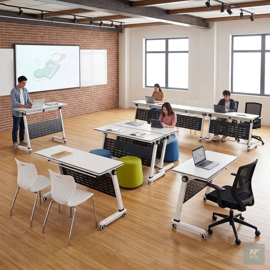 120CM X 60CM Foldable Training Table 12