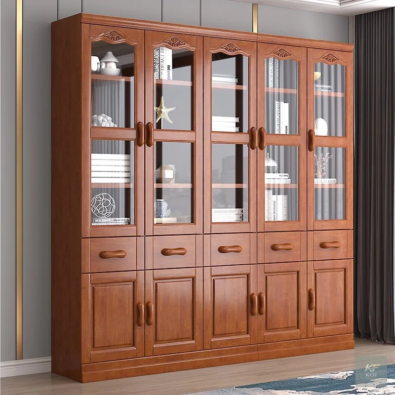 5-Door Executive Mahogany Finish Wooden Office Cabinet, 5-door executive office cabinet, mahogany finish office cabinet, wooden office storage cabinet, executive wooden cupboard, 5-door office cupboar