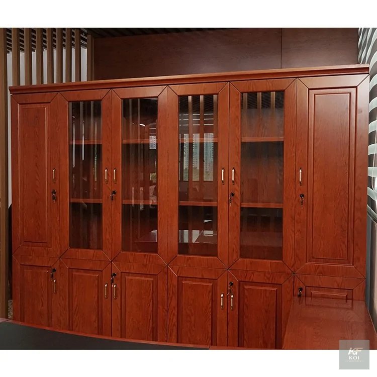 5-Door Executive Mahogany Finish Wooden Office Cabinet, 5-door executive office cabinet, mahogany finish office cabinet, wooden office storage cabinet, executive wooden cupboard, 5-door office cupboar