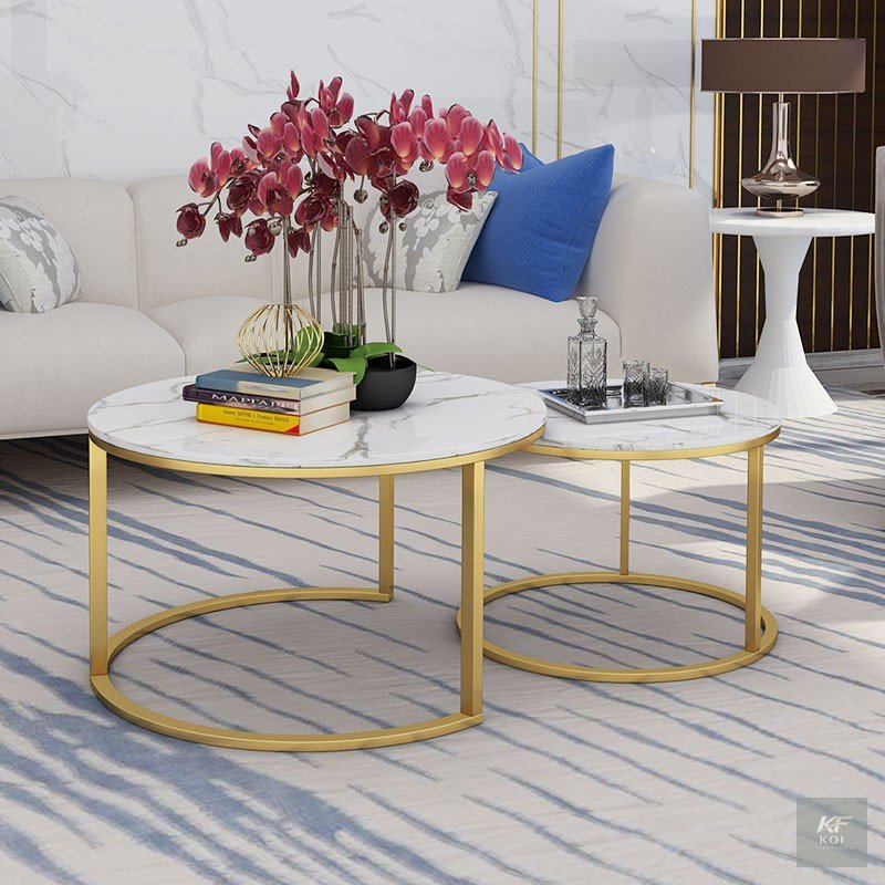 round marble nesting coffee tables, round marble coffee table set, marble nesting tables, modern round nesting coffee tables, marble top coffee tables, nested living room tables, round marble center t