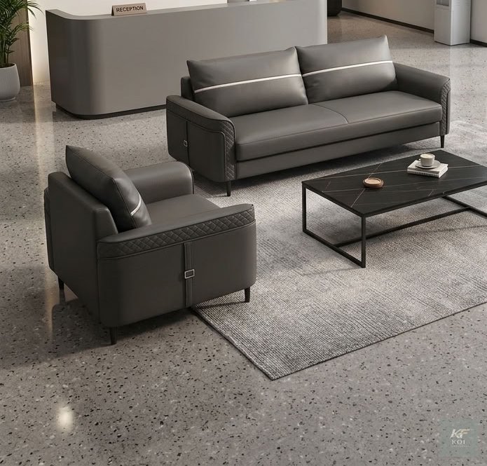Five Seaters Executive Premium Office Sofa Set 10
