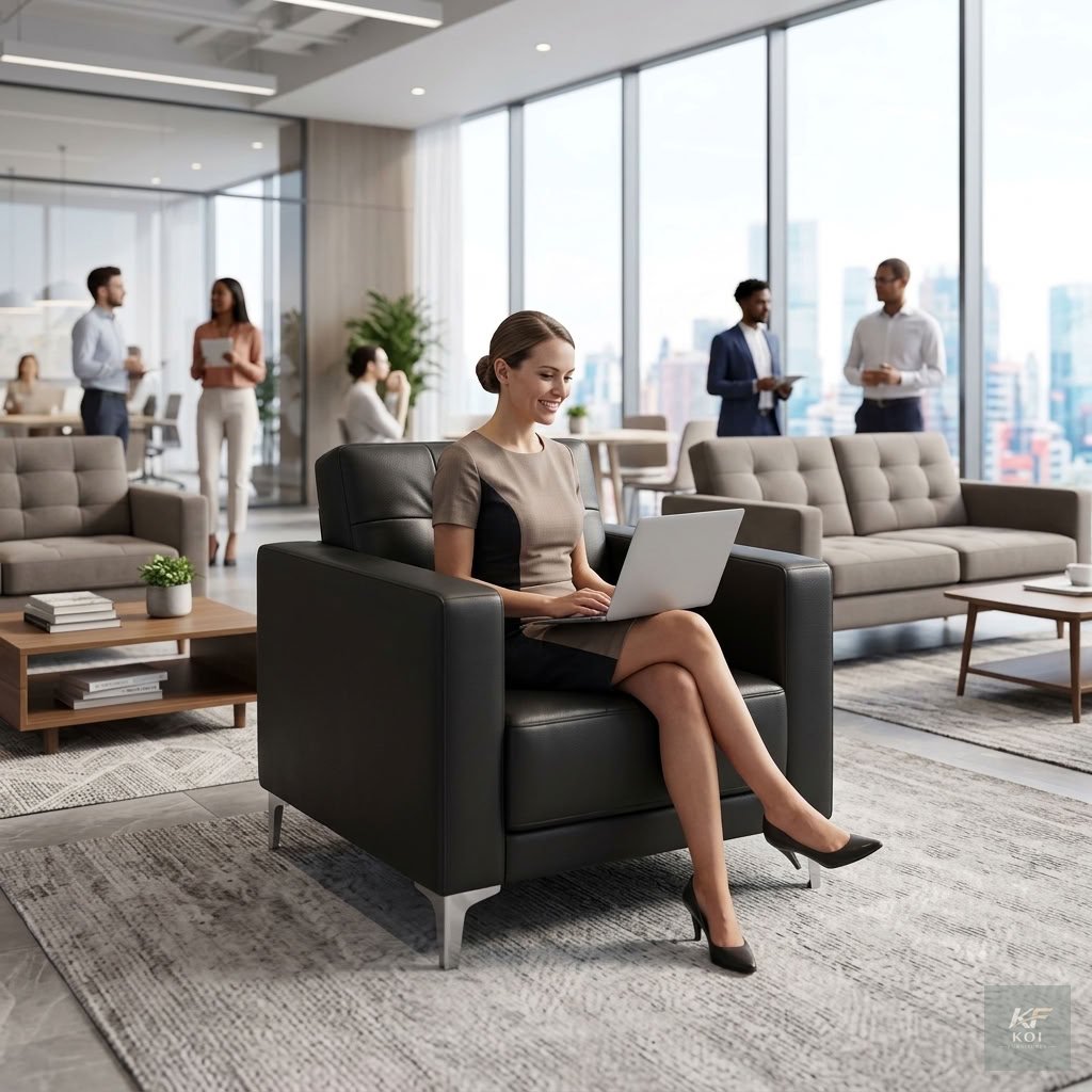 1-Seater Executive Staff Office Sofa 11