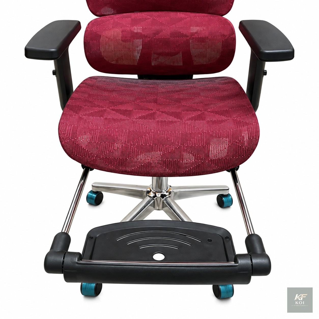 AeroFlex Red Executive Mesh Office Chair, AeroFlex executive office chair, red mesh office chair, ergonomic red office chair, executive mesh chair Kenya, modern red office chair, high-back mesh office