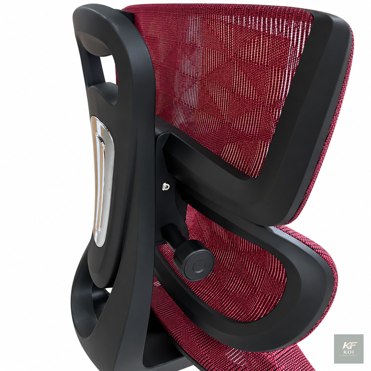 AeroFlex Red Executive Mesh Office Chair, AeroFlex executive office chair, red mesh office chair, ergonomic red office chair, executive mesh chair Kenya, modern red office chair, high-back mesh office
