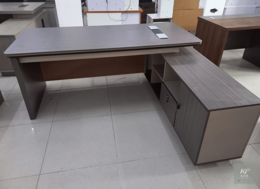 Alora 1.8M L-Shaped Executive Office Desk, Alora executive office desk, 1.8M L-shaped office desk Kenya, Alora L-shaped desk Nairobi, 1.8-meter executive desk, modern L-shaped executive desk, premium