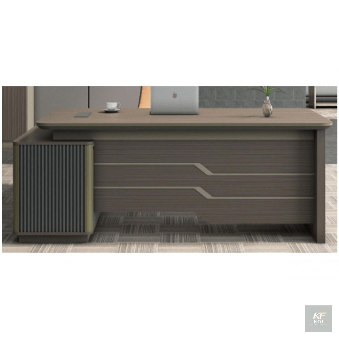 Alora 1.8M L-Shaped Executive Office Desk, Alora executive office desk, 1.8M L-shaped office desk Kenya, Alora L-shaped desk Nairobi, 1.8-meter executive desk, modern L-shaped executive desk, premium