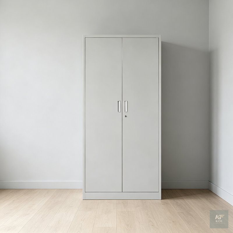 Alora 2-Door Full-Metallic Office Cabinet, Alora metallic office cabinet, 2-door metal office cabinet, full-metallic office storage cabinet, 2-door steel office cabinet, modern metal storage cupboard,