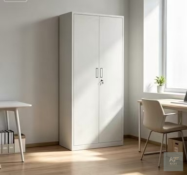 Alora 2-Door Full-Metallic Office Cabinet, Alora metallic office cabinet, 2-door metal office cabinet, full-metallic office storage cabinet, 2-door steel office cabinet, modern metal storage cupboard,