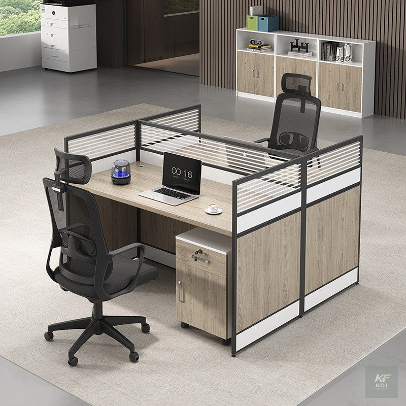 Dual Way Modular Office Workstation, dual-way office workstation, 2-way modular workstation, 2-person office workstation, dual office desk, two-seater office desk, modular office workstation, shared o